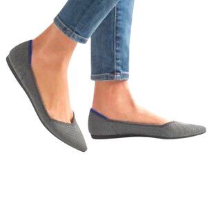 Rothy's Gray Flats Sleek Minimalist Design
